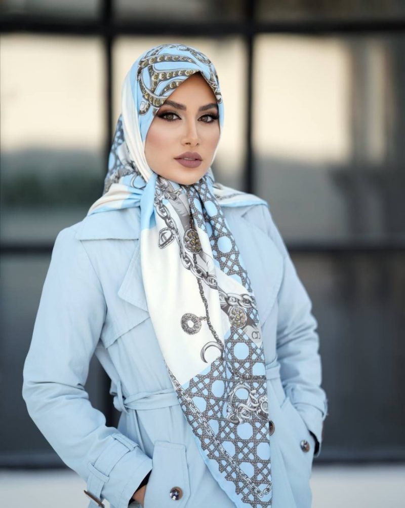 روسری ابریشم ژاکارد کد 26207 - Image 1