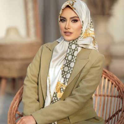 روسری ابریشم ژاکارد کد 26208