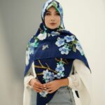 روسری ابریشم ژاکارد کد 26217
