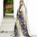 چادر رنگی کرپ حریر کد 30942
