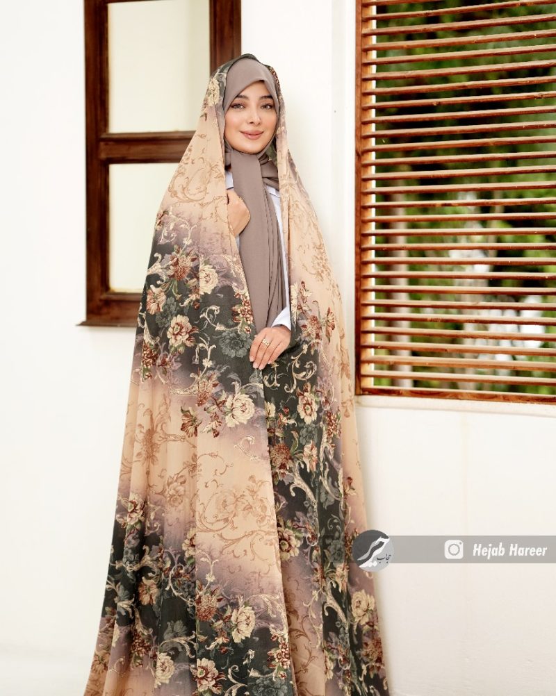 30943 چادر رنگی کرپ حریر کد 30943 - Image 1