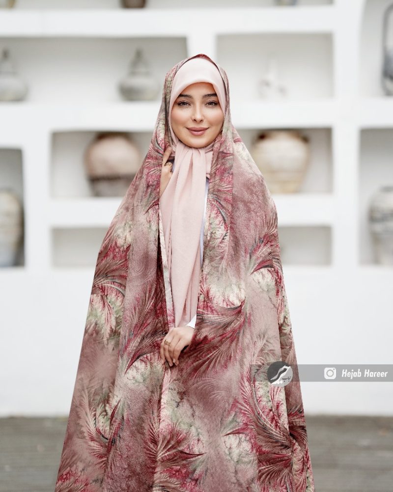 چادر رنگی کرپ حریر کد 30947 - Image 1