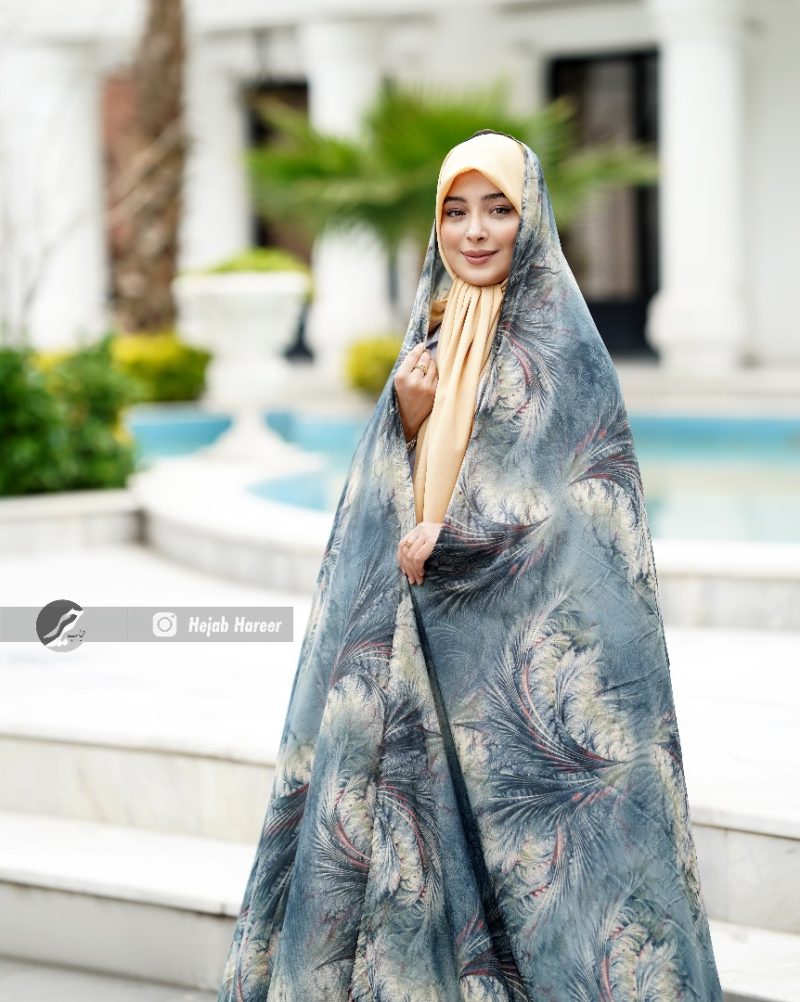 30948 چادر رنگی کرپ حریر کد 30945 - Image 1