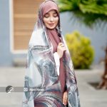 چادر رنگی کرپ حریر کد 30950