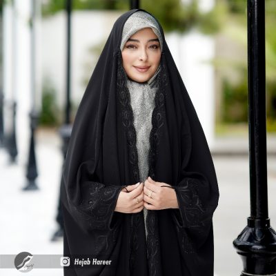 چادر مشکی عربی گلدوزی شده کد 3230