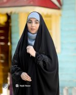 چادر مشکی عربی گلدوزی شده کد 3231 - Image 2