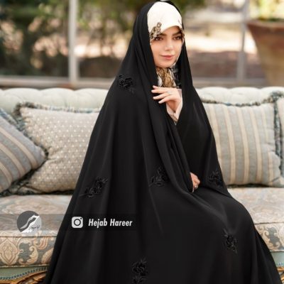 چادر مشکی سنتی گلدوزی شده کد 3234