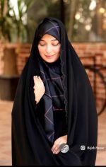 چادر مشکی سنتی گلدوزی شده کد 3237 - Image 3