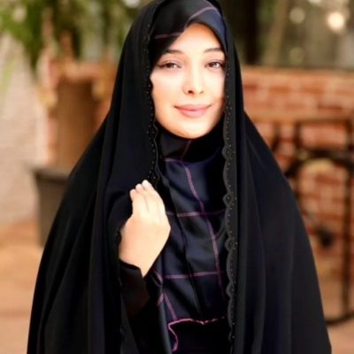 چادر مشکی سنتی گلدوزی شده کد 3237