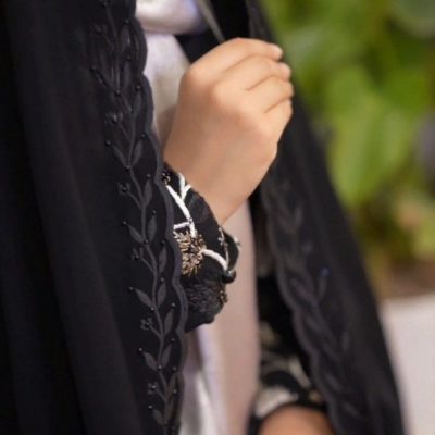 چادر مشکی سنتی گلدوزی شده کد 3238
