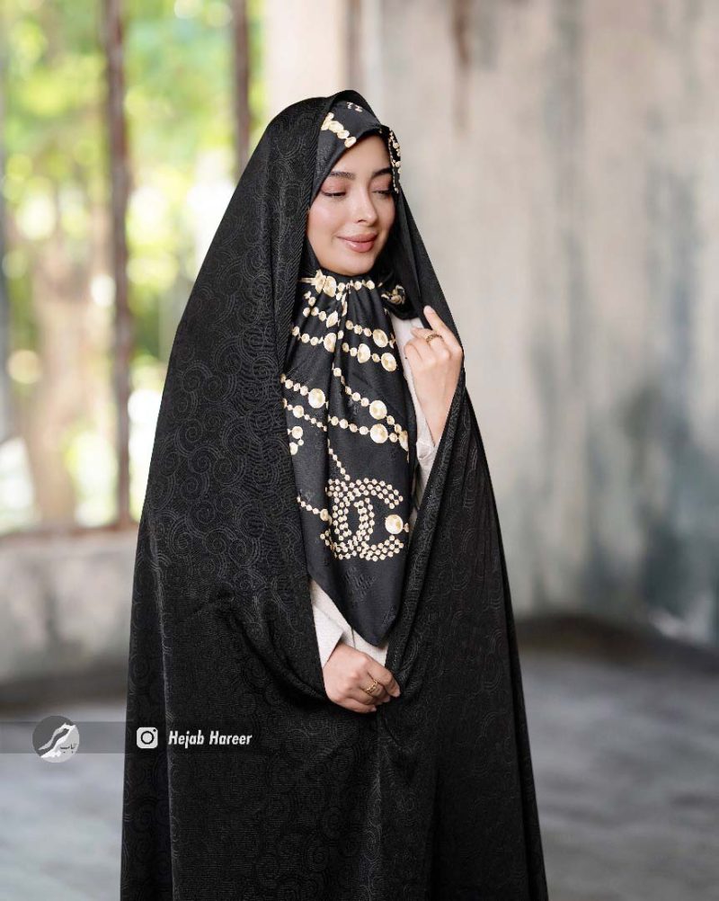 چادر مجلسی سوالون طرح دار کد 3384 - Image 1