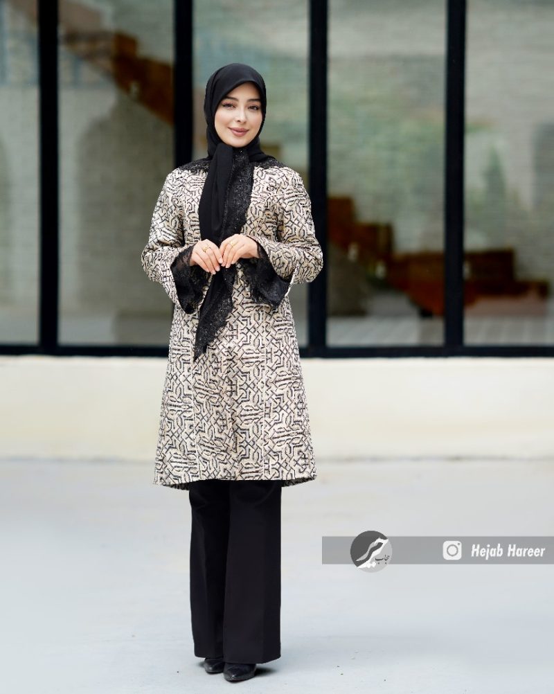 مانتو ژاکارد مجلسی کد 40224 - Image 3