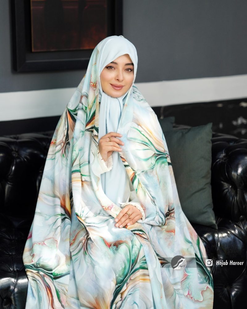 6117-2 چادر رنگی سیلک اندونزی کد 6117 - Image 1