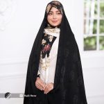 چادر مجلسی سوالون طرح دار کد 9093