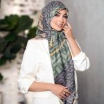 روسری ابریشم تویل کد 26235