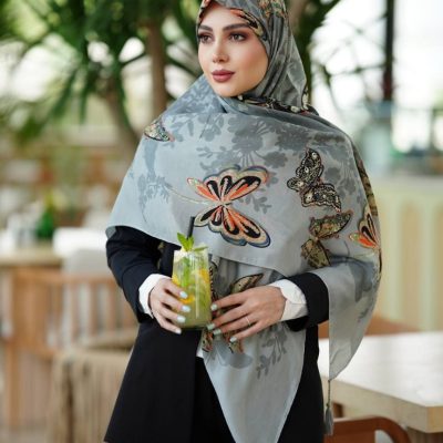 روسری نخی سیااسکارف کد 26237