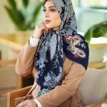 روسری نخی سیااسکارف کد 26238