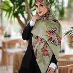 روسری نخی سیااسکارف کد 26240