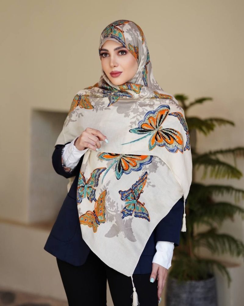 روسری نخی سیااسکارف کد 26241 - Image 1