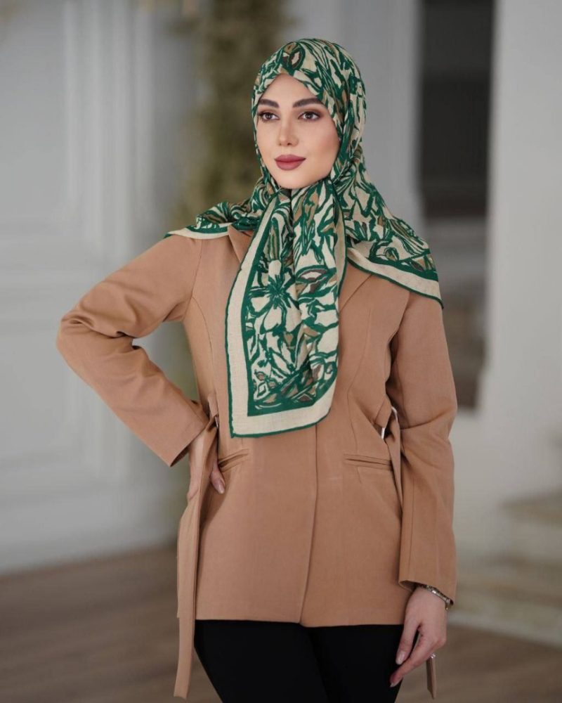 روسری نخی گارزا ژاکارد کد ۲۶۲60 - Image 1