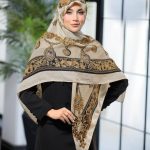 روسری نخی گارزا ژاکارد کد ۲۶۲62
