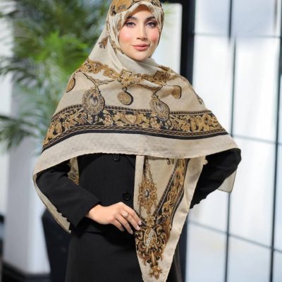 روسری نخی گارزا ژاکارد کد ۲۶۲62