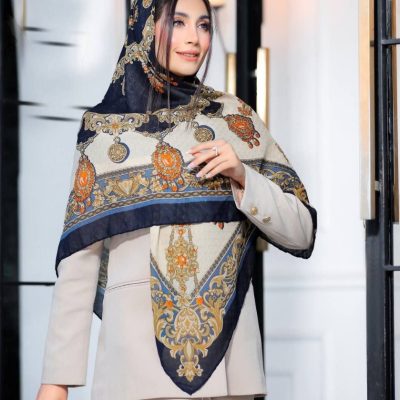 روسری نخی گارزا ژاکارد کد ۲۶۲64