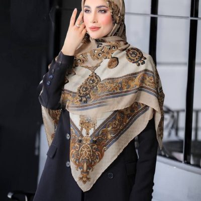 روسری نخی گارزا ژاکارد کد ۲۶۲65