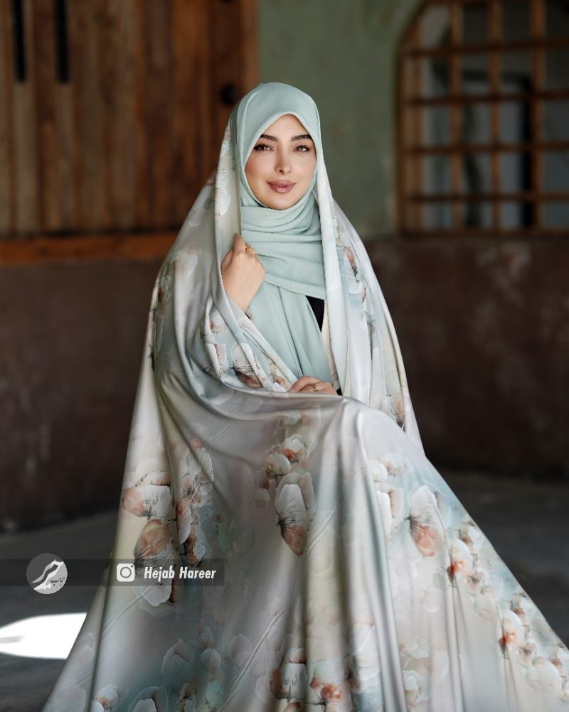 چادر رنگی سیلک ابریشم اندونزی کد 6131 - Image 1