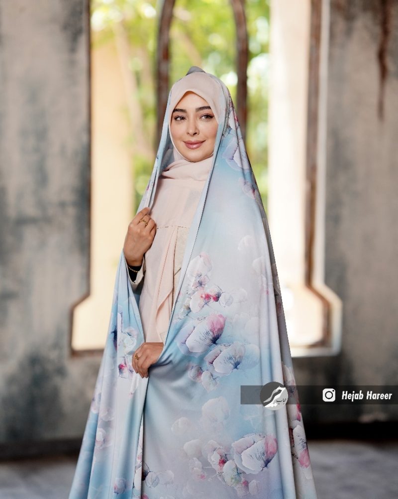 چادر رنگی سیلک ابریشم اندونزی کد 6134 - Image 1