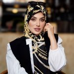 روسری ابریشم تویل کد 2737
