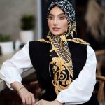 روسری ابریشم تویل کد 2738
