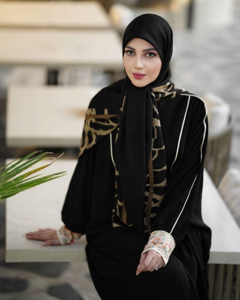 روسری نخی طرح دار کد 2739 - Image 1