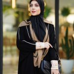 روسری نخی طرح دار کد 2740