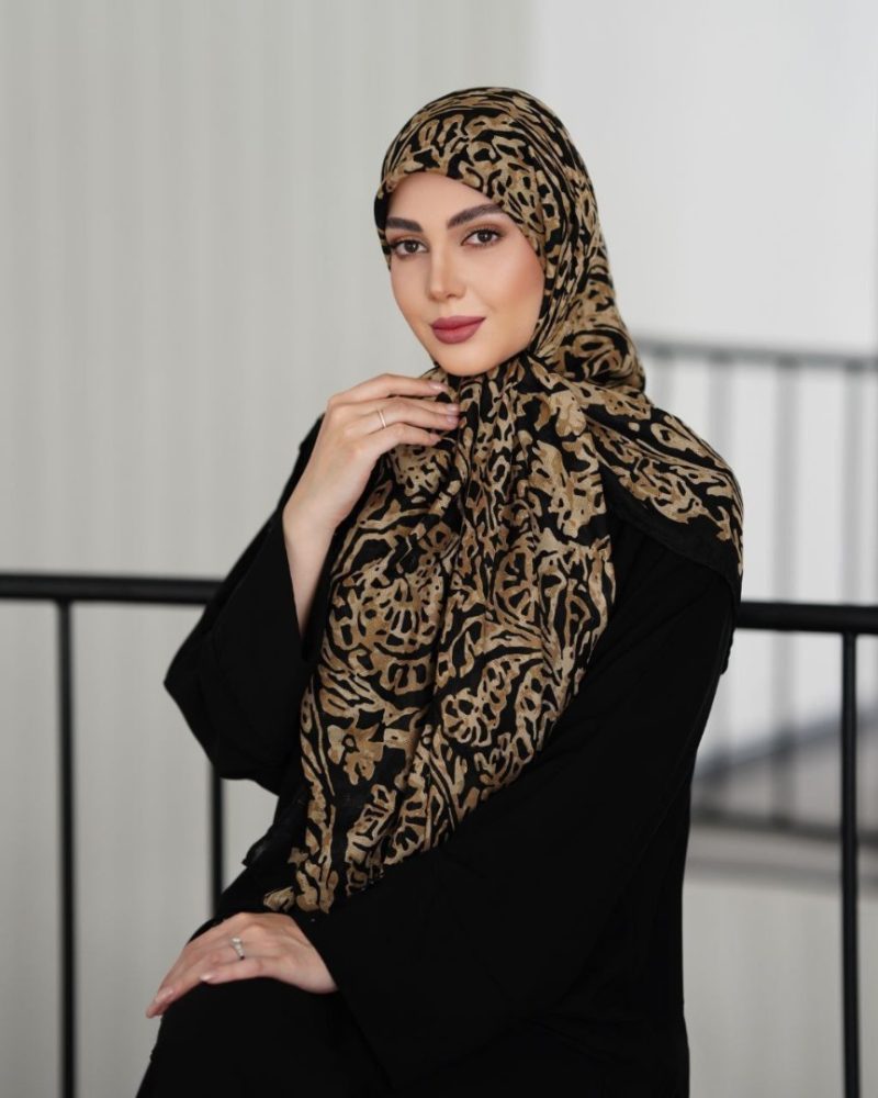 روسری نخی طرح دار کد 2748 - Image 1