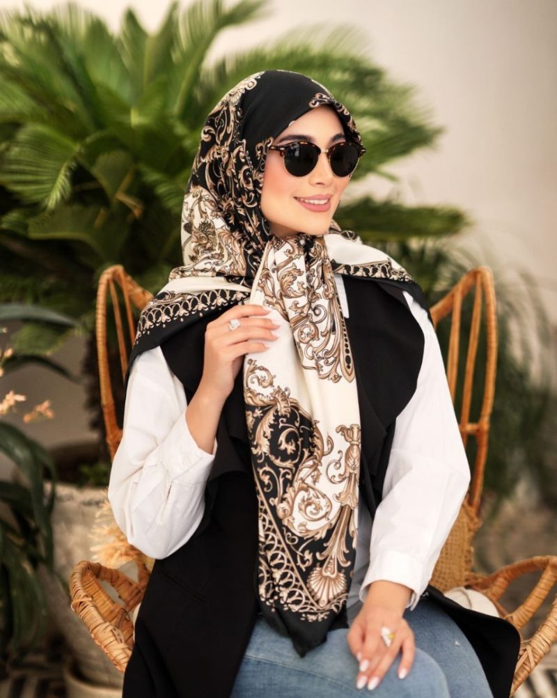 2750 روسری ابریشم تویل کد 2750 - Image 1