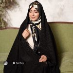 چادر مجلسی سوالون طرح دار کد 3391