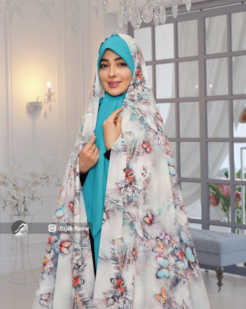 6162-2 چادر سیلک اندونزی سه بعدی کد 6162 - Image 1