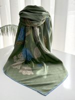 روسری ابریشم ژاکارد طرح دار کد 2778 - Image 2