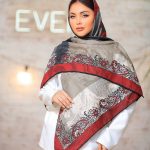روسری رنگی نخی طرح دار کد 2808