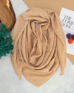 روسری رنگی نخی ساده کد 2821 - Image 7