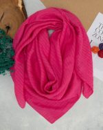 روسری رنگی نخی ساده کد 2821 - Image 4