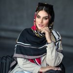 روسری رنگی نخی طرح دار کد 2825