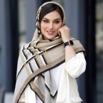 روسری رنگی نخی طرح دار کد 2826