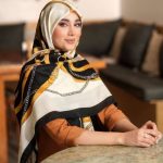 روسری رنگی نخی طرح دار کد 2846
