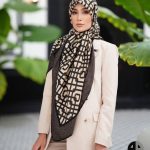 روسری رنگی طرح دار کد 2868