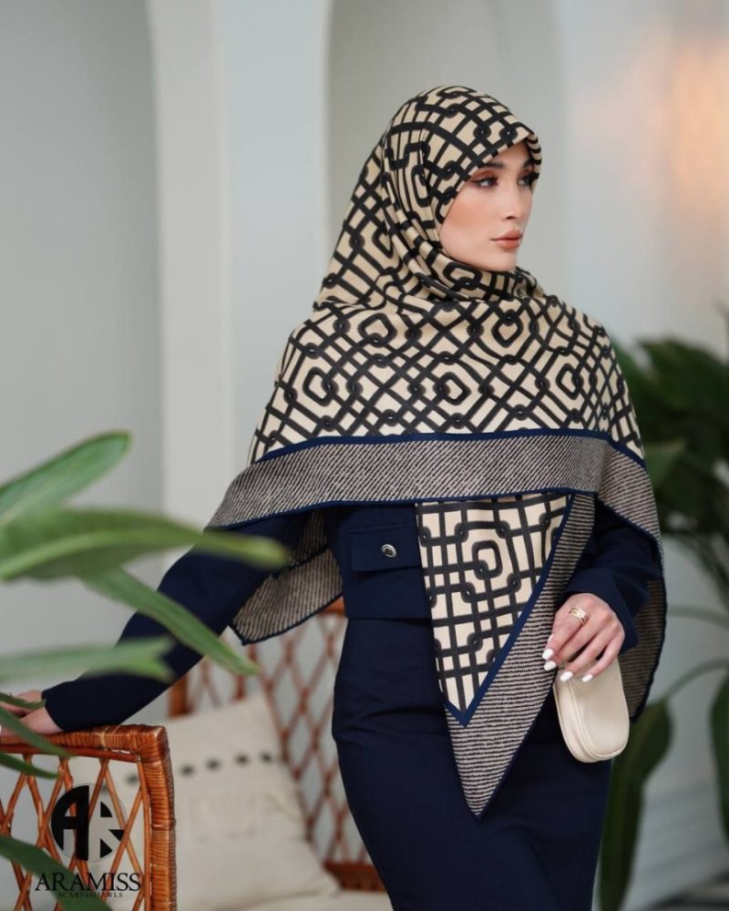 روسری رنگی طرح دار کد 2870 - Image 1