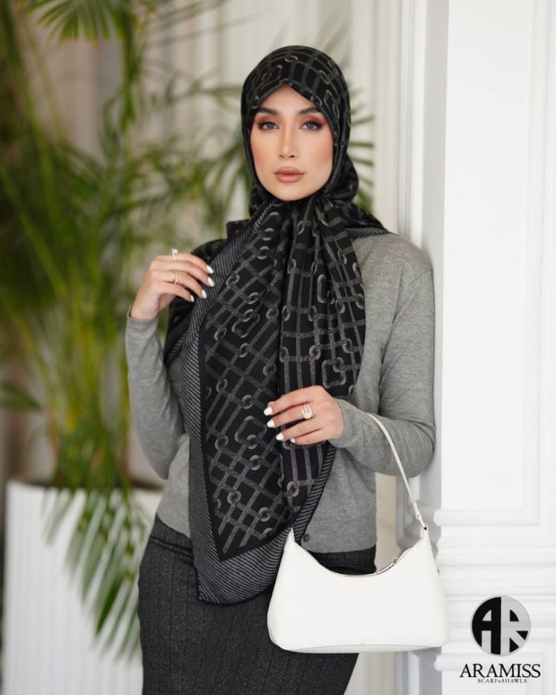 2871 روسری رنگی طرح دار کد 2871 - Image 1