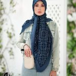 روسری رنگی طرح دار کد 2872