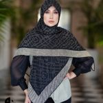 روسری رنگی طرح دار کد 2875